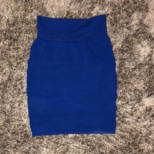 Charlotte Russe Blue High waist Mini Skirt